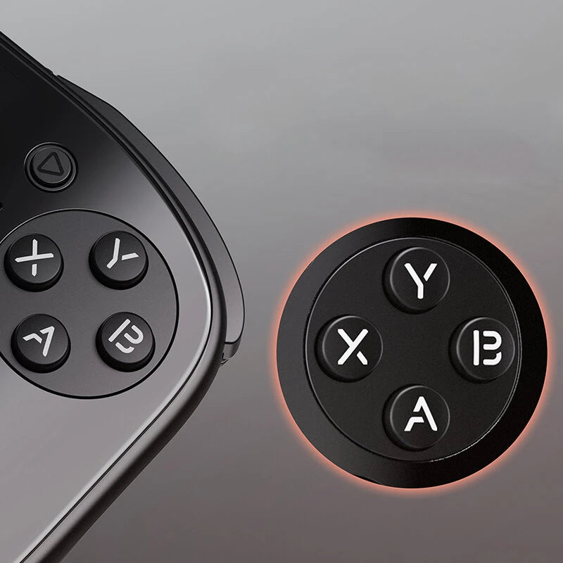 StekaShop Ayn Odin 2 Spielkonsole mit schwarzem Gehäuse und modernem Design, ideal für Gaming-Enthusiasten.