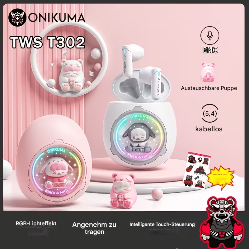 Onikuma Pro-Gaming & Studio Kopfhörer mit übergroßem Ohrpolster und Mikrofon, schwarz, für Gaming und Studioanwendungen