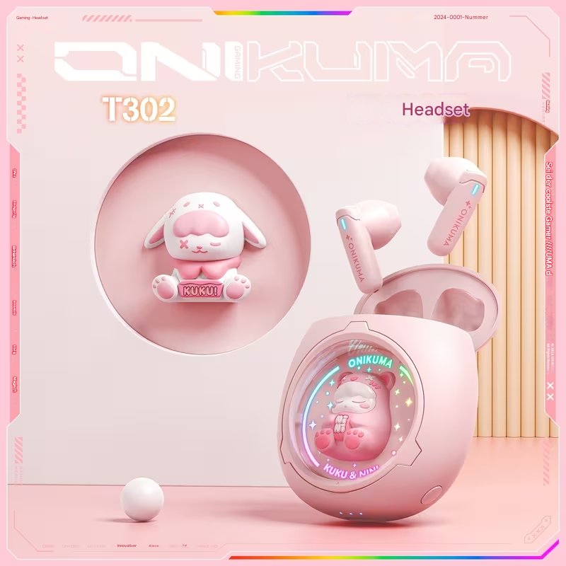 Onikuma Pro-Gaming & Studio Kopfhörer mit schwarzem Design und bequemen Ohrpolstern, für Gaming und Musik, von StekaShop