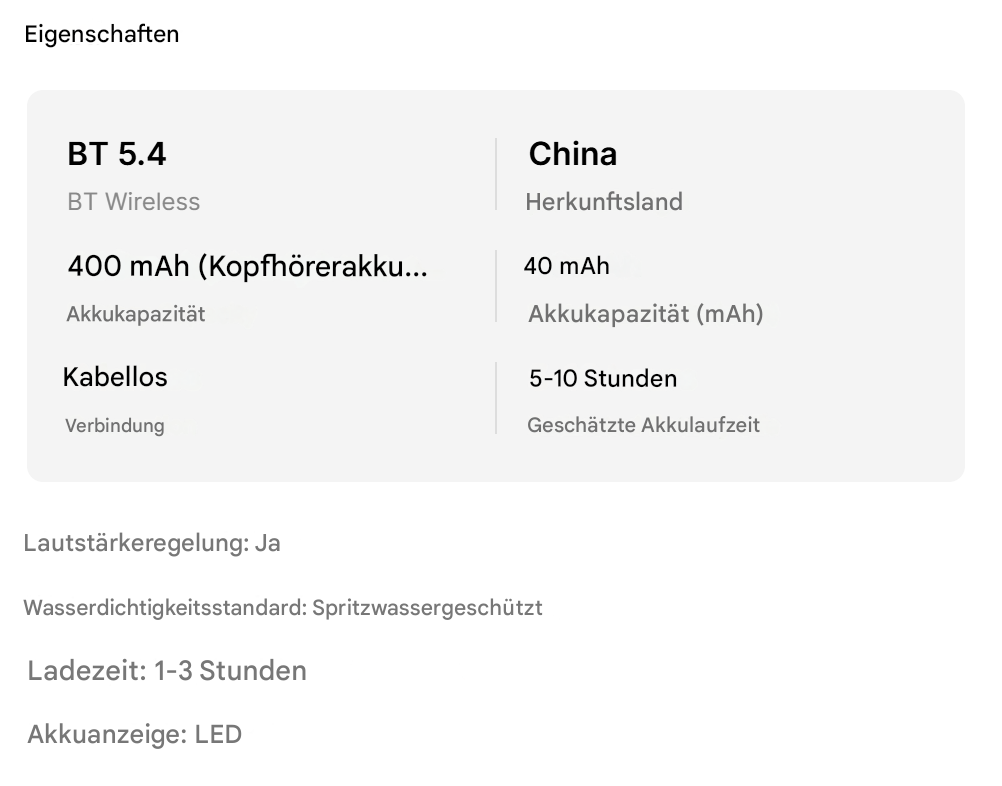 Bluetooth Gaming Kopfhörer P50 von Steka Shop, kabellose TWS-Ohrhörer mit bequemem Design und integrierter Steuerung