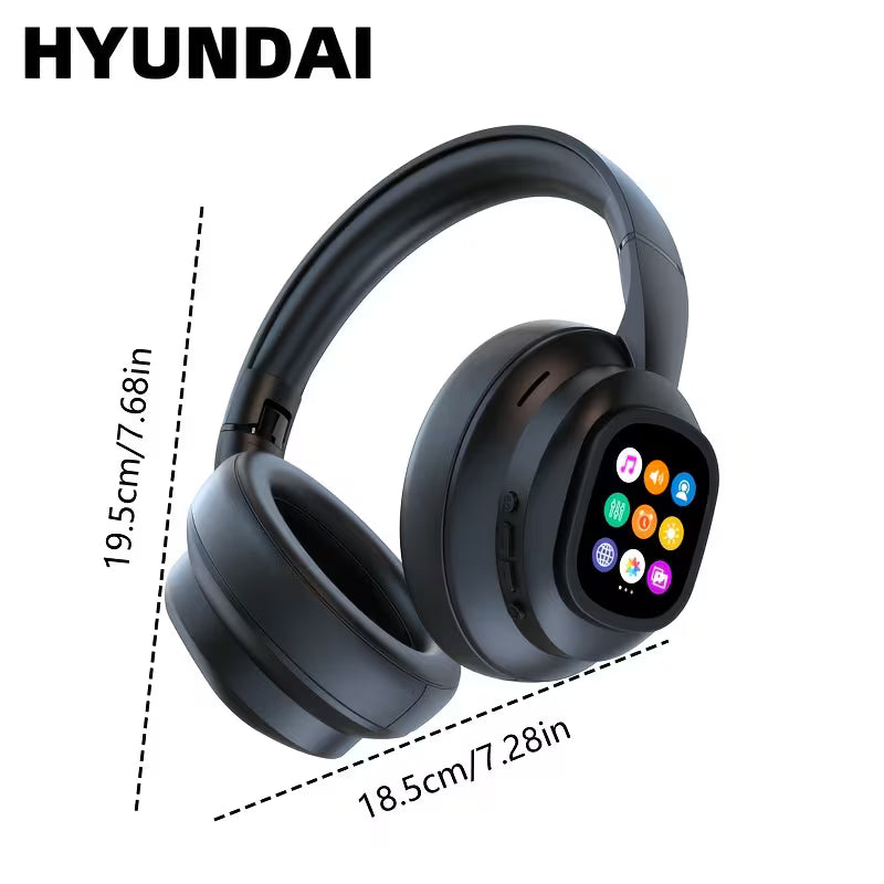 Hyundai AI Kopfhörer mit Touchscreen und AI-Übersetzer, kabellose In-Ear-Kopfhörer von StekaShop, sichtbares Display und Ohrhörer