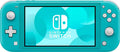 Nintendo Switch Lite von StekaShop, handliches tragbares Spielegerät mit blauer Konsole und eingebauten Steuerungen.