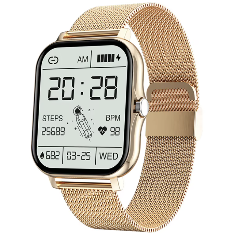 Smartwatch für Männer und Damen von Steka Shop, Fitness-Tracker mit digitalem Display und Sportfunktionen.