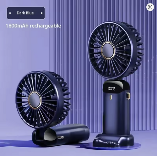 Kleiner USB-Ventilator von StekaShop, 5-in-1 Premium Mini-Ventilator, zeigt den kompakten Ventilator mit Lüfterflügeln.