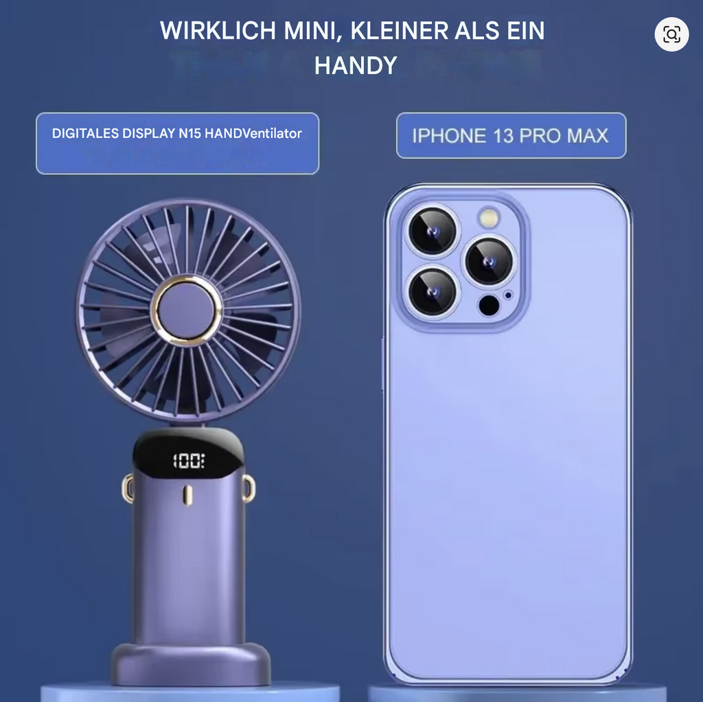Kleiner USB-Ventilator von StekaShop, 5-in-1 Premium Mini-Ventilator, kompakter Ventilator für angenehme Luftzirkulation