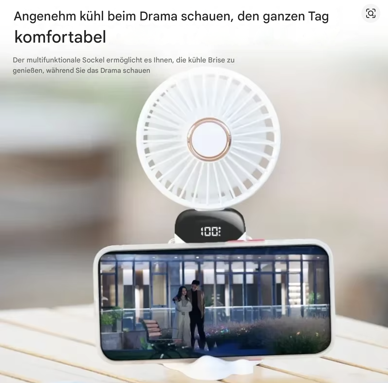 Kleiner USB-Ventilator von StekaShop, 5-in-1 Premium Mini-Ventilator mit beweglichen Lüfterblättern und ergonomischem Design