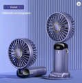 Kleiner USB-Ventilator von StekaShop, 5-in-1 Premium Mini-Ventilator, zeigt das kompakte Gerät mit verstellbaren Lüfterblättern.