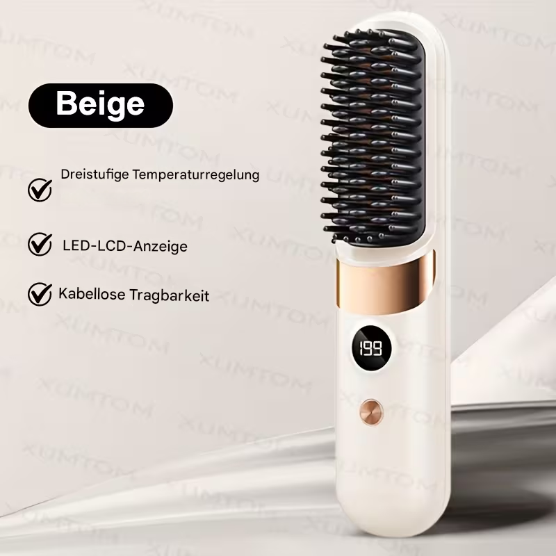 Kabelloser, tragbarer Haarglätter von StekaShop mit glatter, schwarzer Oberfläche und kabellosem Design für einfache Haarstyling.